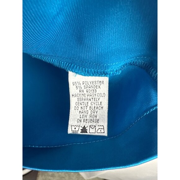 Simply Chloe Dao Teal Sleeveless Top XS Polyester & Spandex Blend - Picture 4 of 5